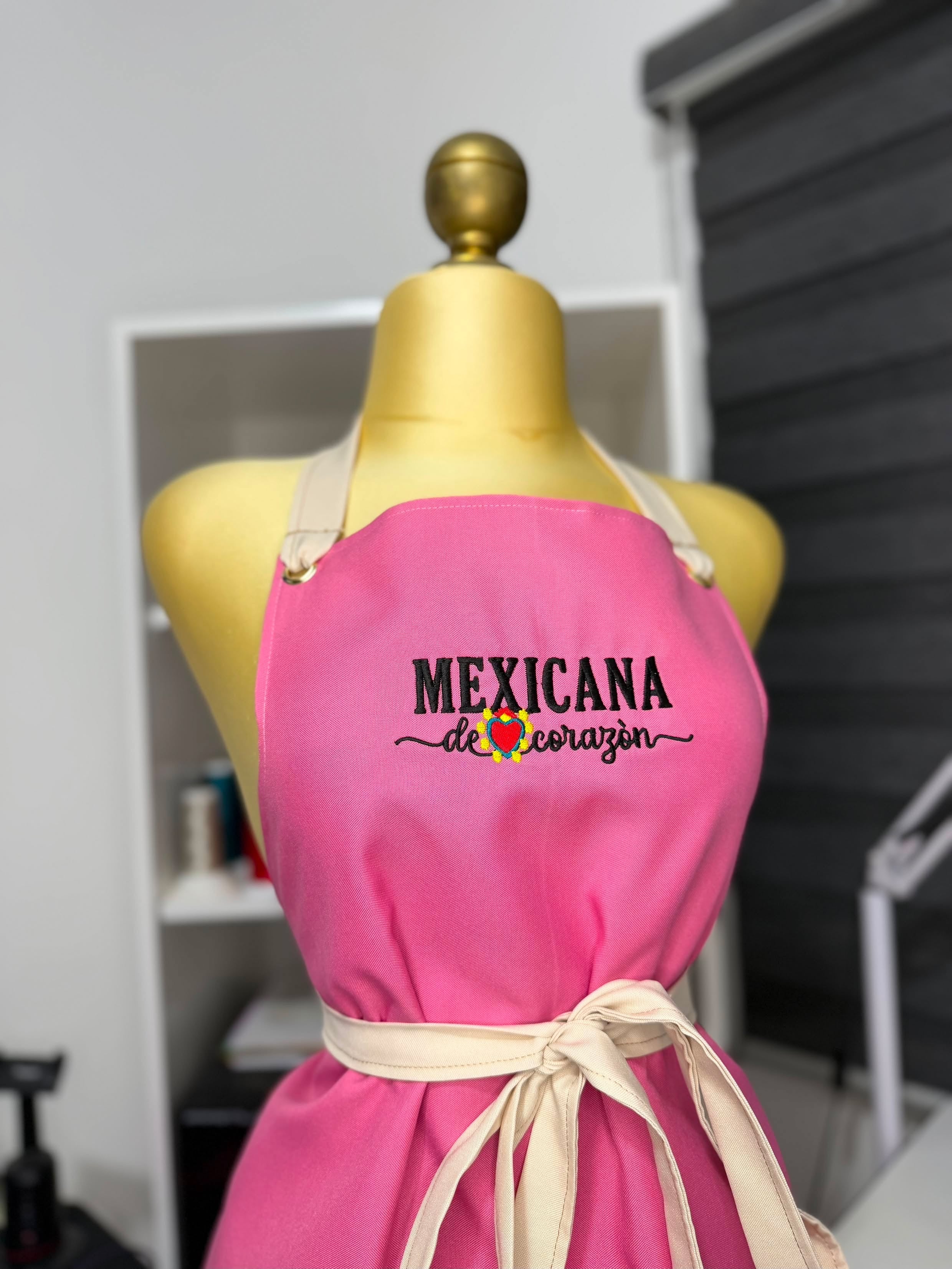 Mandil “Rosa Mexicana” – Mexicana de Corazón by Gabby 💗